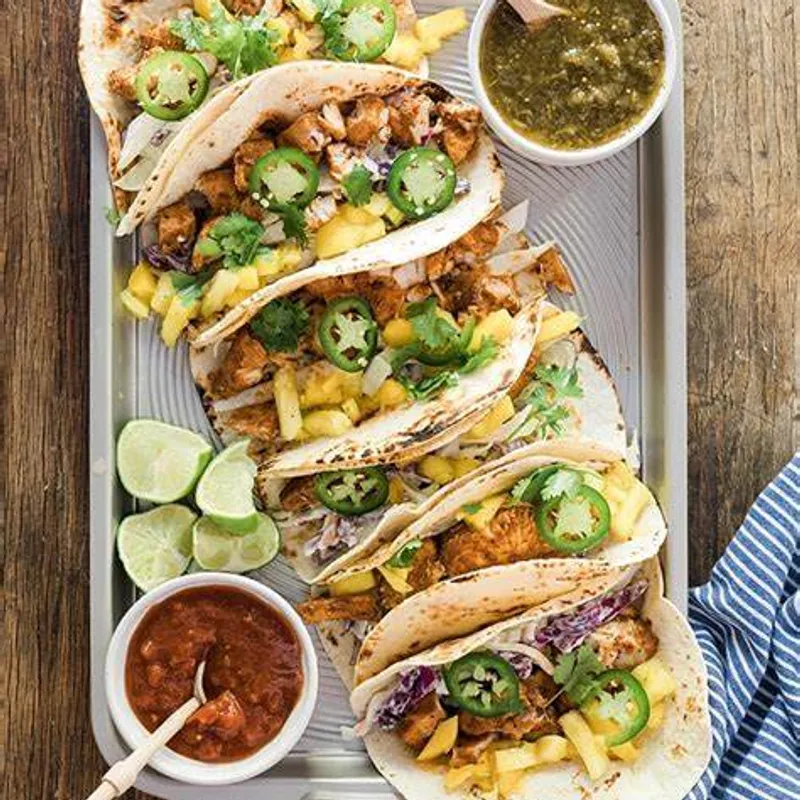 Blackened Cod Tacos for One image